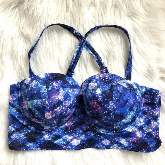Torrid Size 1 Space Geo Print Bikini Top 14 / 16 - Picture 3 of 10